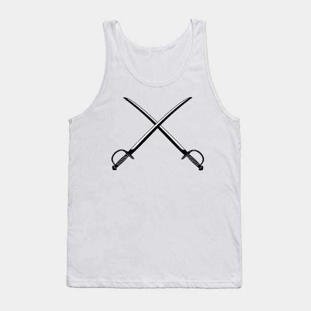 crossing swords Tank Top by josielyn00